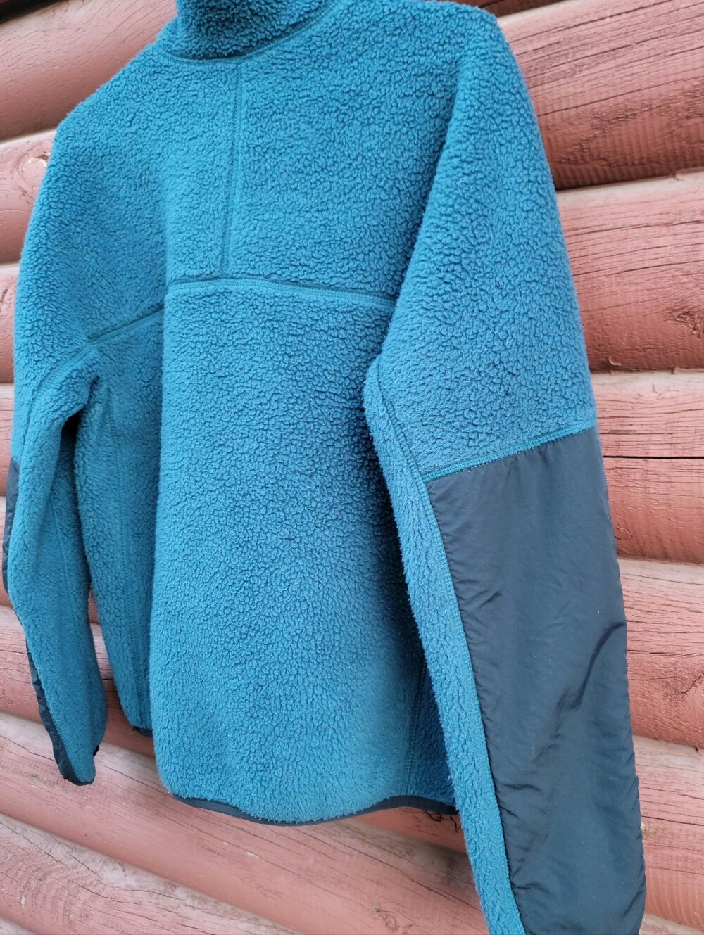 Women's Mountain Hardware Teal Hicamp Pullover Fleece Sweater (size MD) - Picture 10 of 13
